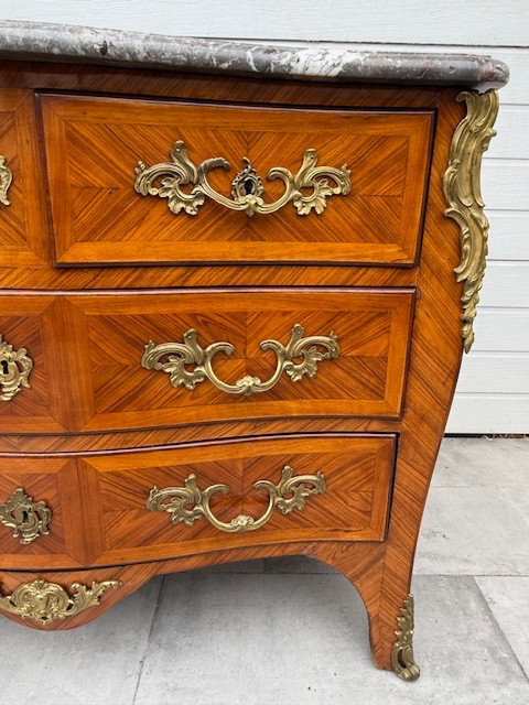 Paris Chest Of Drawers Louis XV Period Circa 1760 Stamped J;b; Galet Jean-baptiste Galet-photo-2