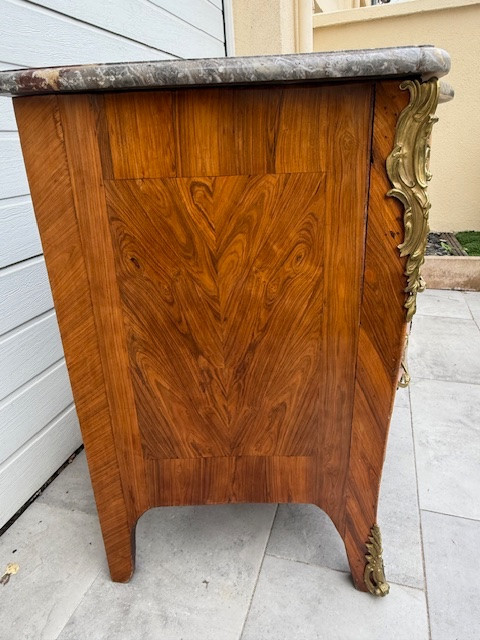 Paris Chest Of Drawers Louis XV Period Circa 1760 Stamped J;b; Galet Jean-baptiste Galet-photo-6