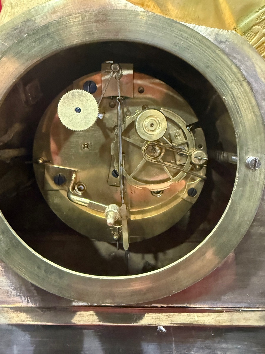 PENDULE EN BRONZE DORE RAINGO DECOR RENAISSANCE XIX ème-photo-5