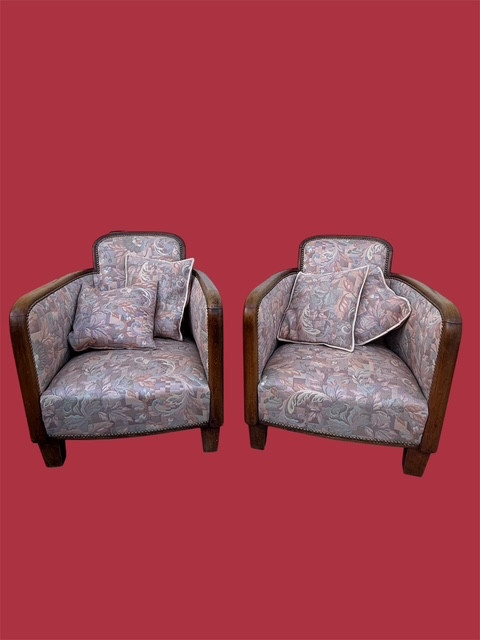 Pair Of Art Deco Armchairs 1930