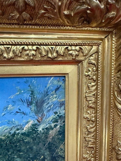 Painting Oil On Canvas Orientalist Maurice Bompard-photo-1