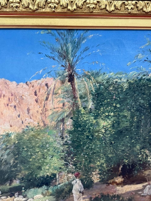 Painting Oil On Canvas Orientalist Maurice Bompard-photo-2