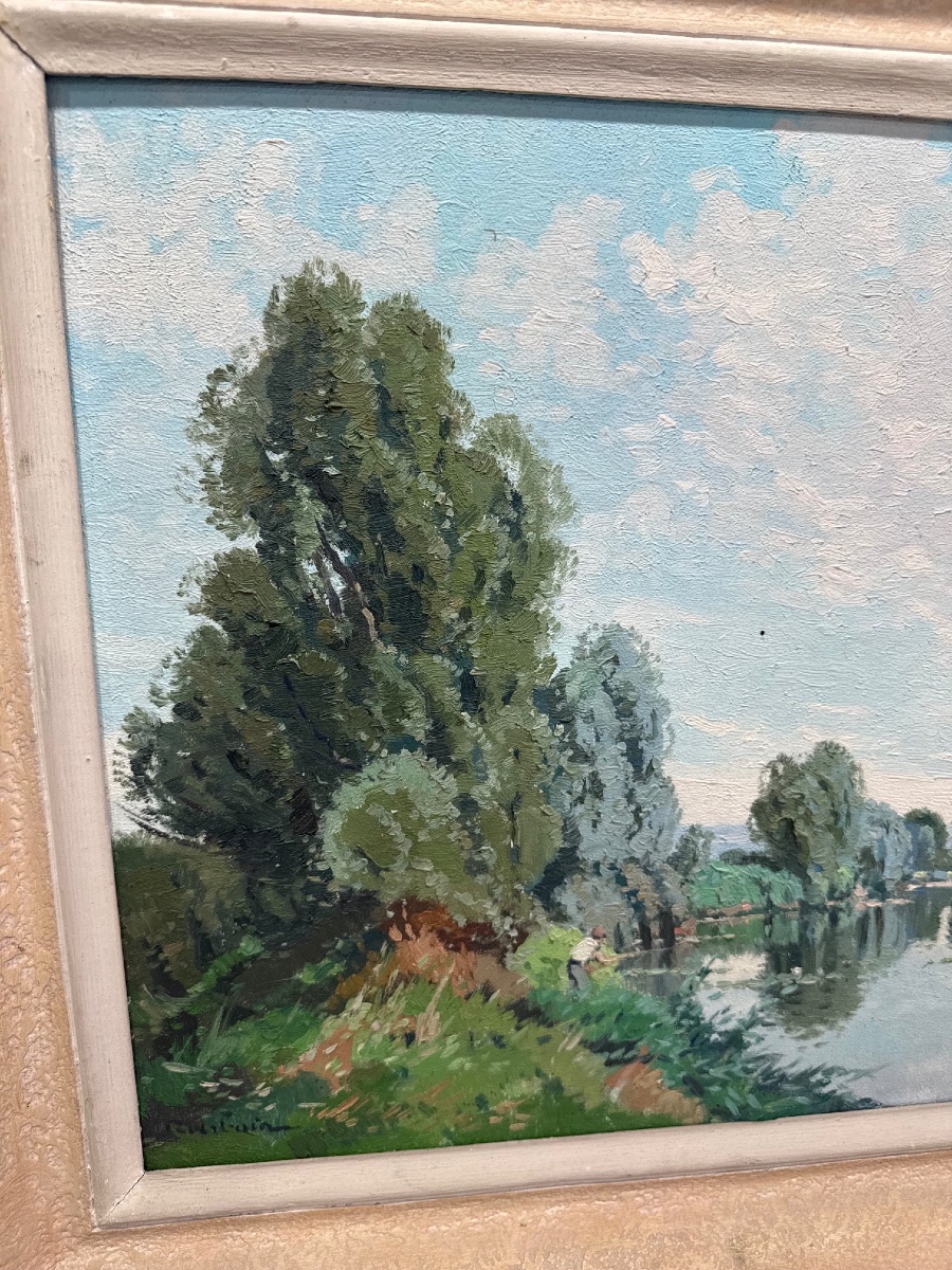 Tableau huile sur toile Raymond URBAIN artiste Lorrain-photo-4