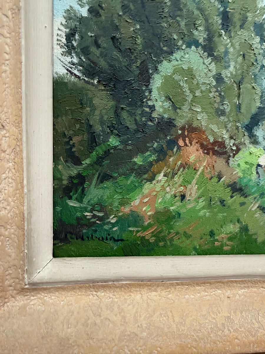 Tableau huile sur toile Raymond URBAIN artiste Lorrain-photo-1