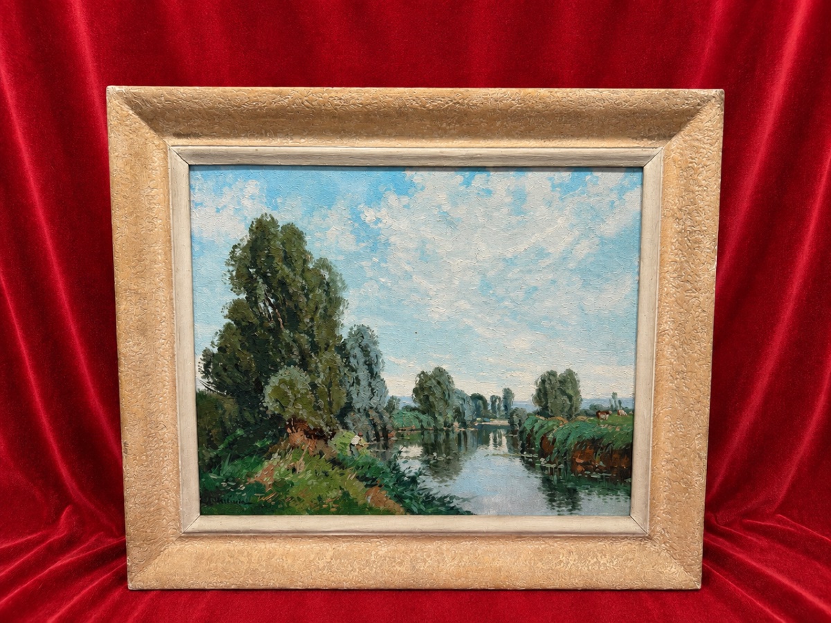 Tableau huile sur toile Raymond URBAIN artiste Lorrain