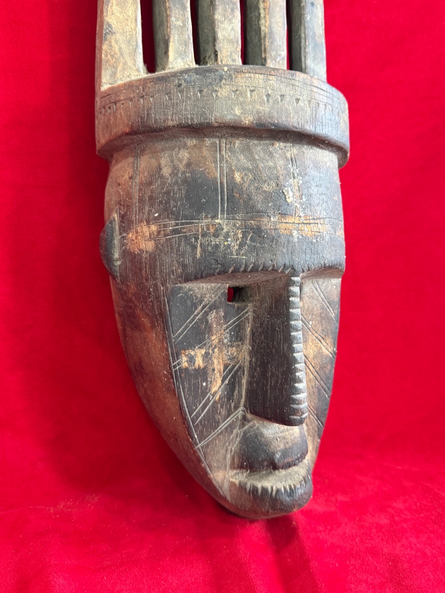 masque africain ancien MALI BAMANA NTOMO-photo-2