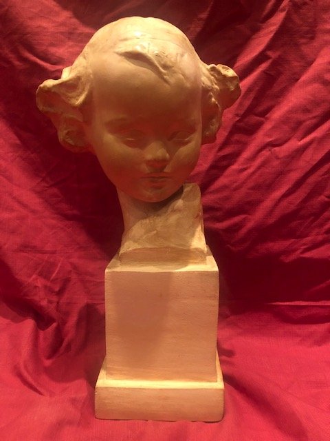 Terracotta Child Bust Amedeo Gennarelli 1881-1943