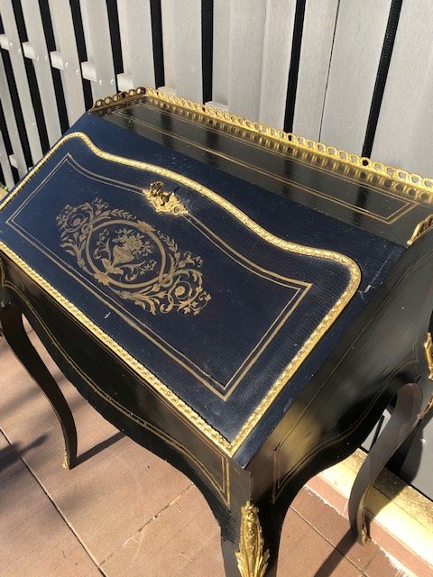 Bureau Secrétaire En Pente Epoque Napoléon III XIX ème-photo-4