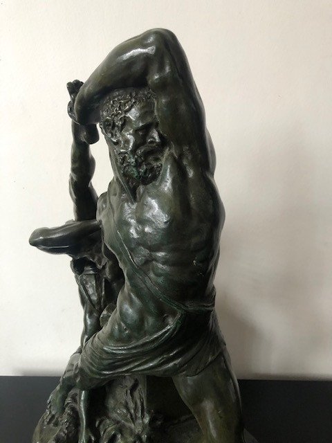 Antonio Canova Bronze Sculpture - Hercules And Lichas XIX-photo-3