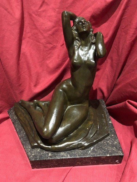 Bronze Sculpture Serge Zelikson Female Nude