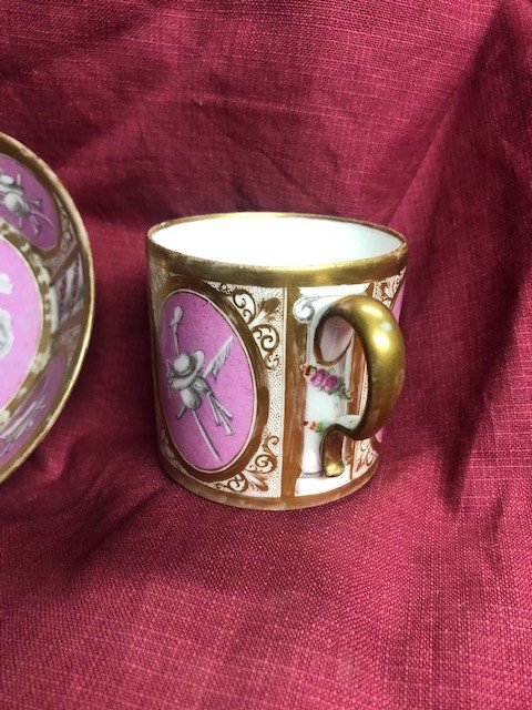 Tasse Litron Porcelaine Paris XIX Eme-photo-2