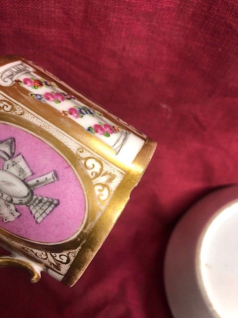 Tasse Litron Porcelaine Paris XIX Eme-photo-4