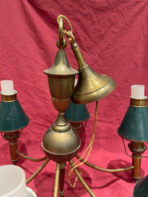 Antique Chandelier Quinquet-photo-2