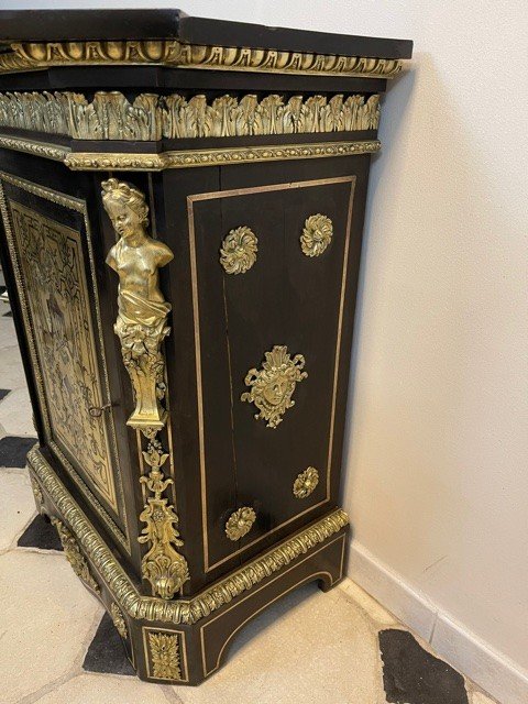 Apparatus Furniture In Boulle Napoleon III Marquetry-photo-1