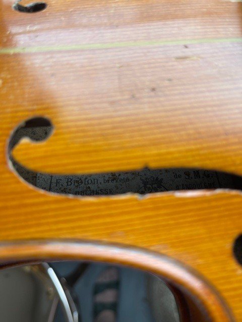 Violon François Breton M° La Duchesse Mirecourt 1831-photo-2