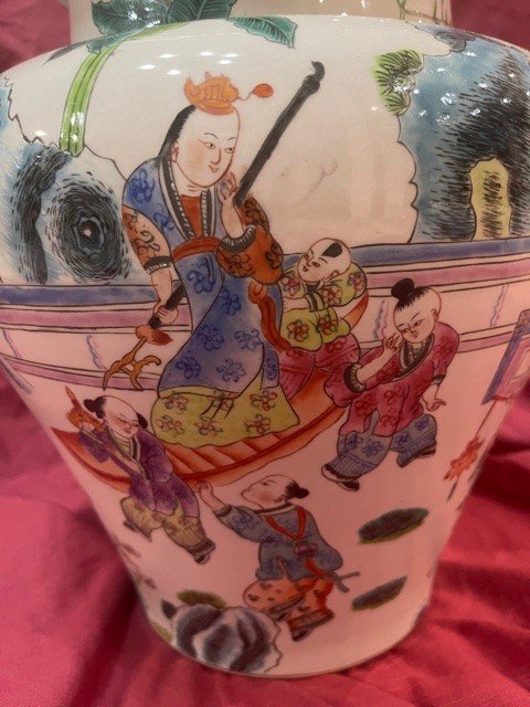 Imposante Potiche Pot à Gingembre Chine-photo-2