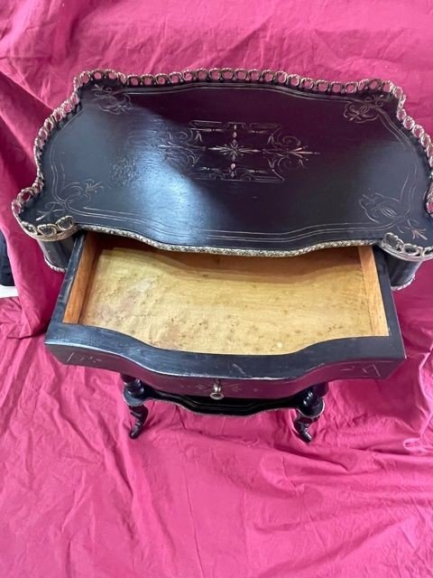 Console Sellette à Trois Plateaux d'époque Napoleon III-photo-4