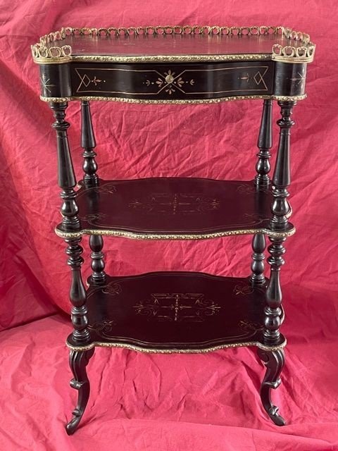 Console Sellette à Trois Plateaux d'époque Napoleon III