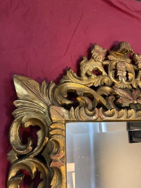 Napoleon III Epqoue Pediment Mirror-photo-3