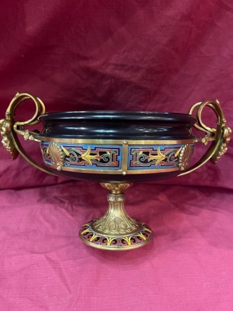 Bacchus Cup Enamel And Gilt Bronze Louis Constant Sevin (1821-1888) Ferdinand Barbedienne