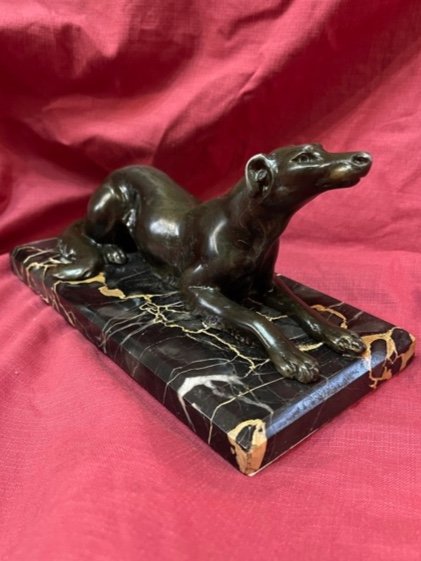 Statue Sculpture Greyhound Art Deco 1930