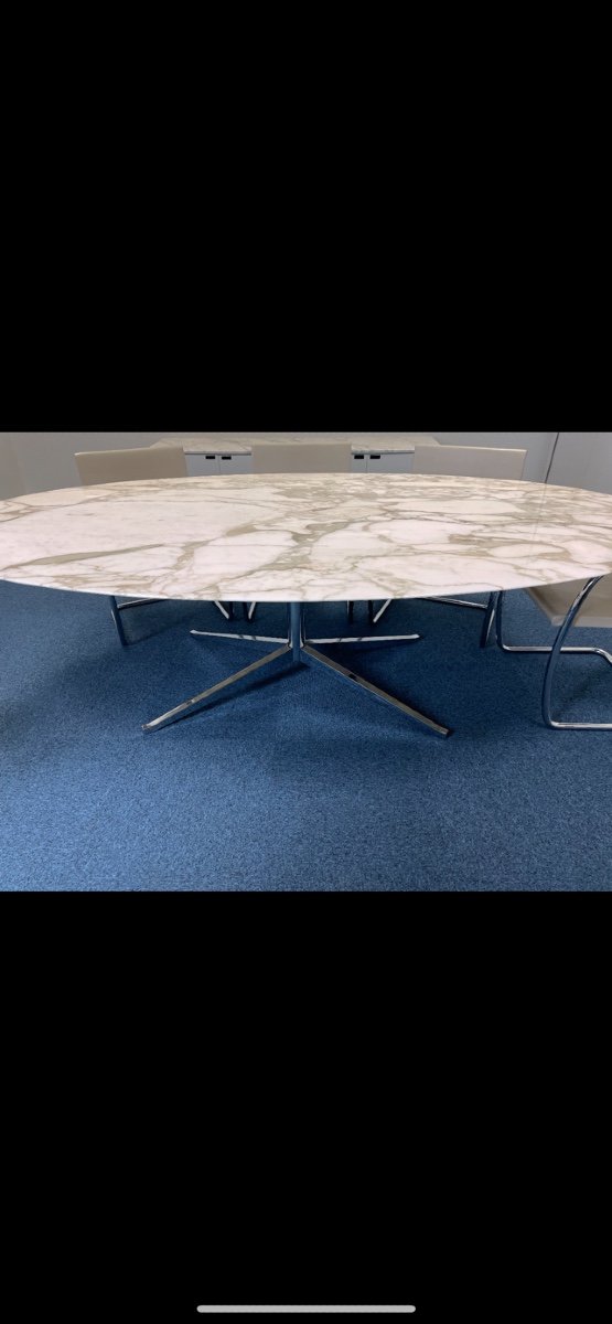 Important Florence Knoll Marble Table-photo-1