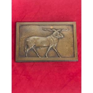 Plaque Bronze Sculpture Animalière Ferdinand Barbedienne 1810-1892