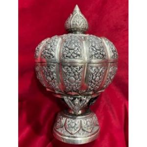 Cup In Sterling Silver Indochinese Work Colonial Period