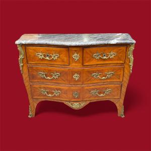 Paris Chest Of Drawers Louis XV Period Circa 1760 Stamped J;b; Galet Jean-baptiste Galet
