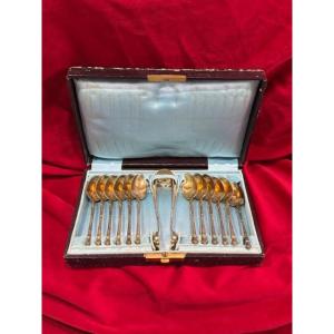 Service en argent vermeil XIX ème