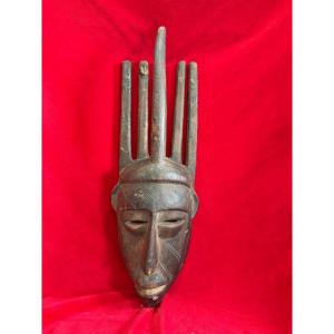 MASQUE AFRICAIN ANCIEN MALI BAMANA NTOMO