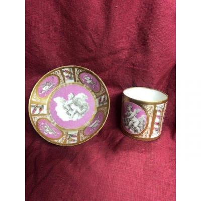 Tasse Litron Porcelaine Paris XIX Eme