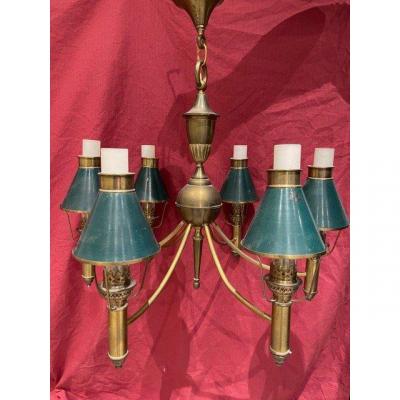 Antique Chandelier Quinquet