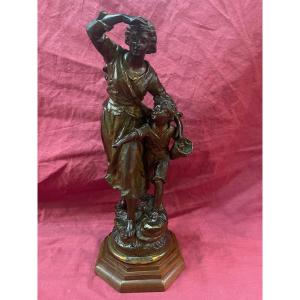 Statue Sculpture Spelter By Ernest Rancoulet
