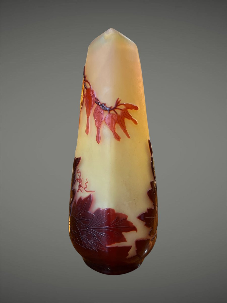 émile Gallé Vase With Hearts Of Mary-photo-2