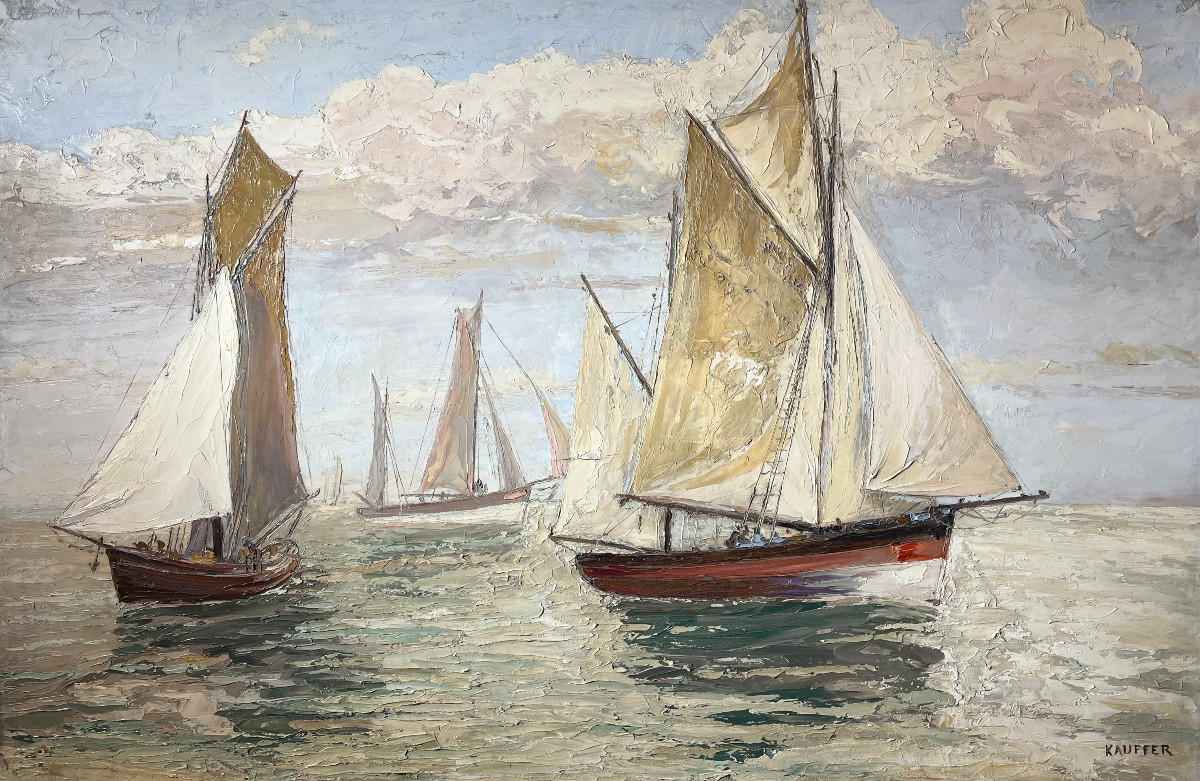 André Kauffer - Scène marine