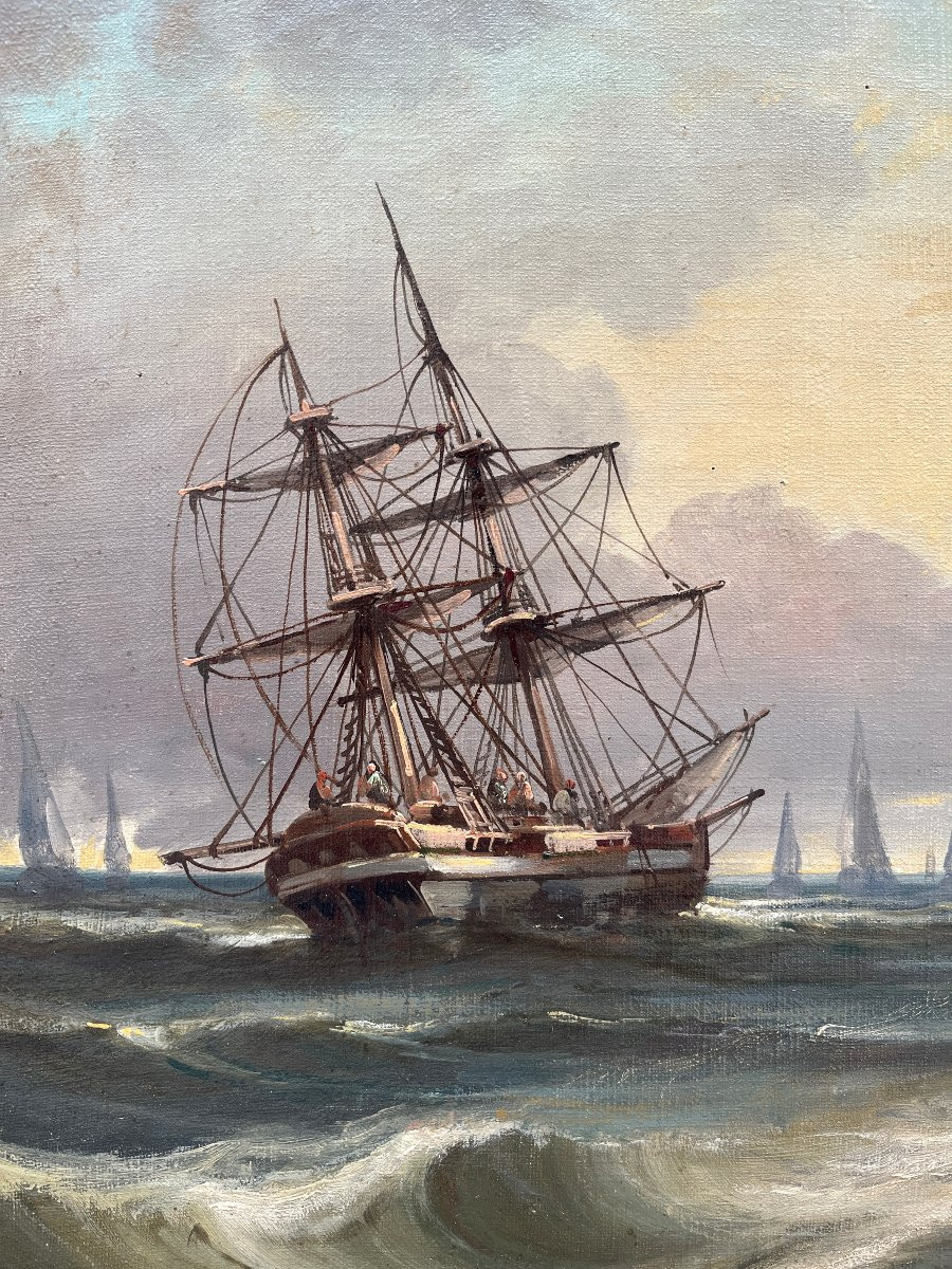Félix Ernest Roy - Marine Scene-photo-2