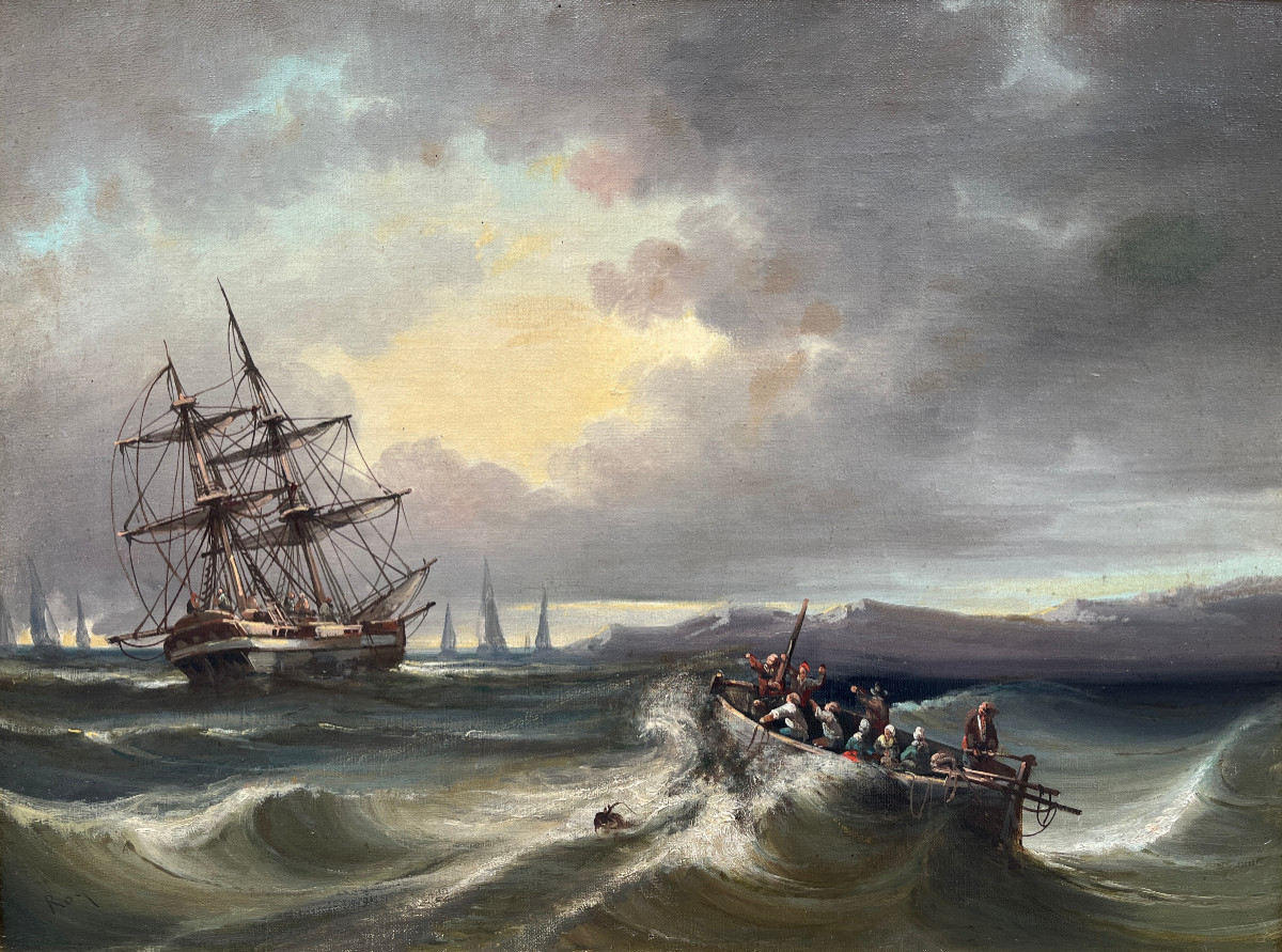 Félix Ernest Roy - Marine Scene