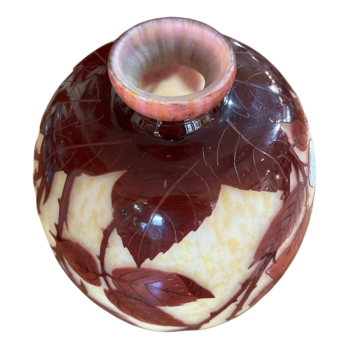 Vase Art nouveau André Delatte aux roses-photo-4