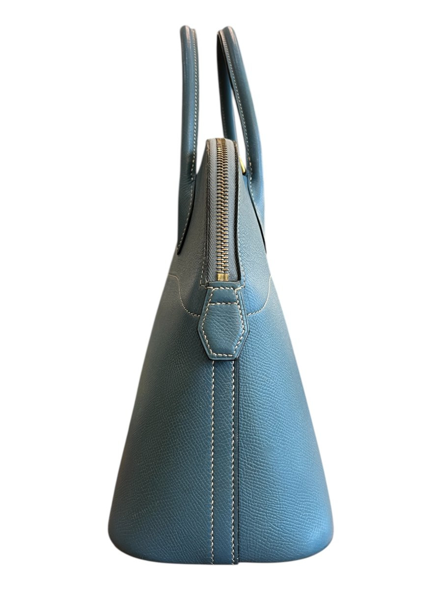 Sac Hermès Bolide 31 bleu jean-photo-1