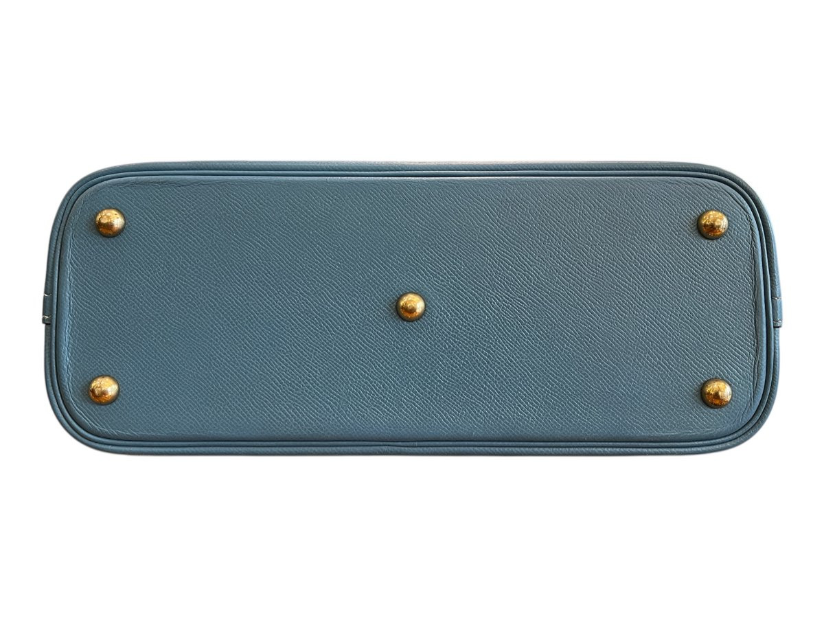 Sac Hermès Bolide 31 bleu jean-photo-2