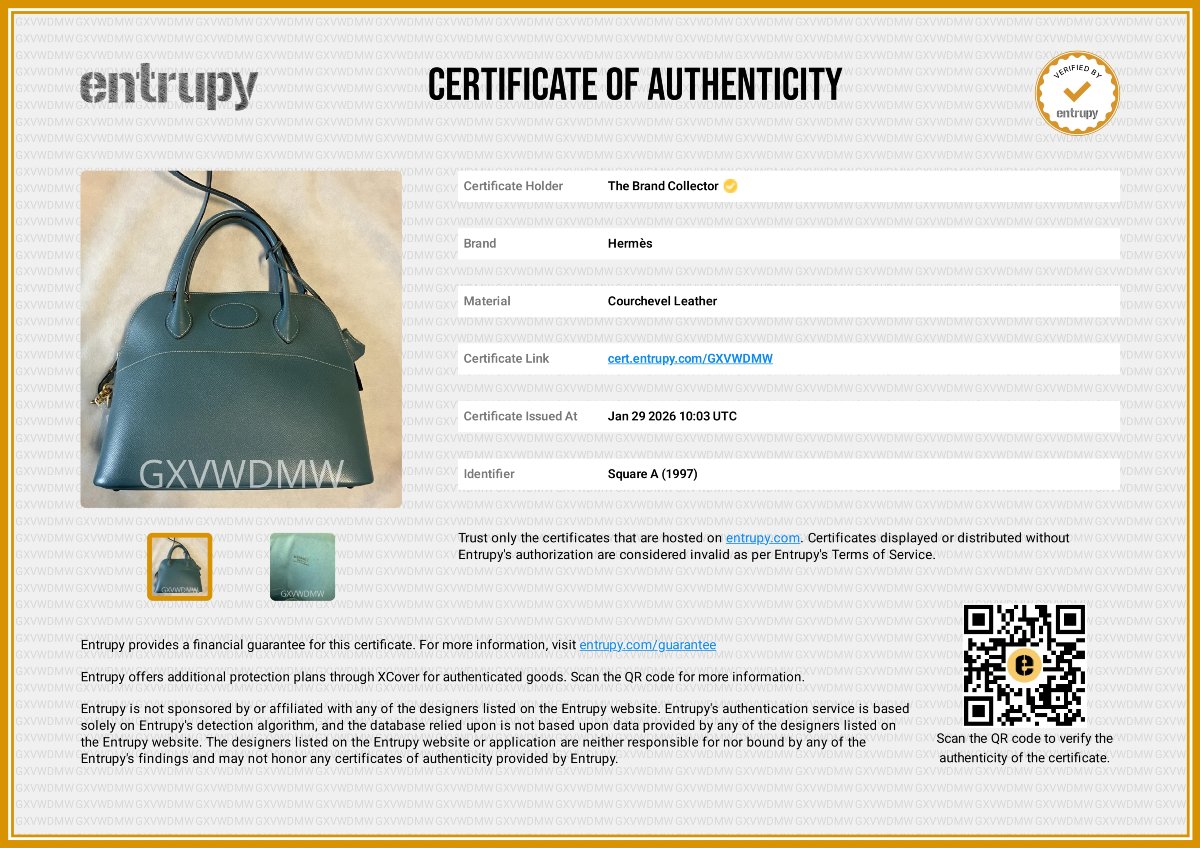 Sac Hermès Bolide 31 bleu jean-photo-8