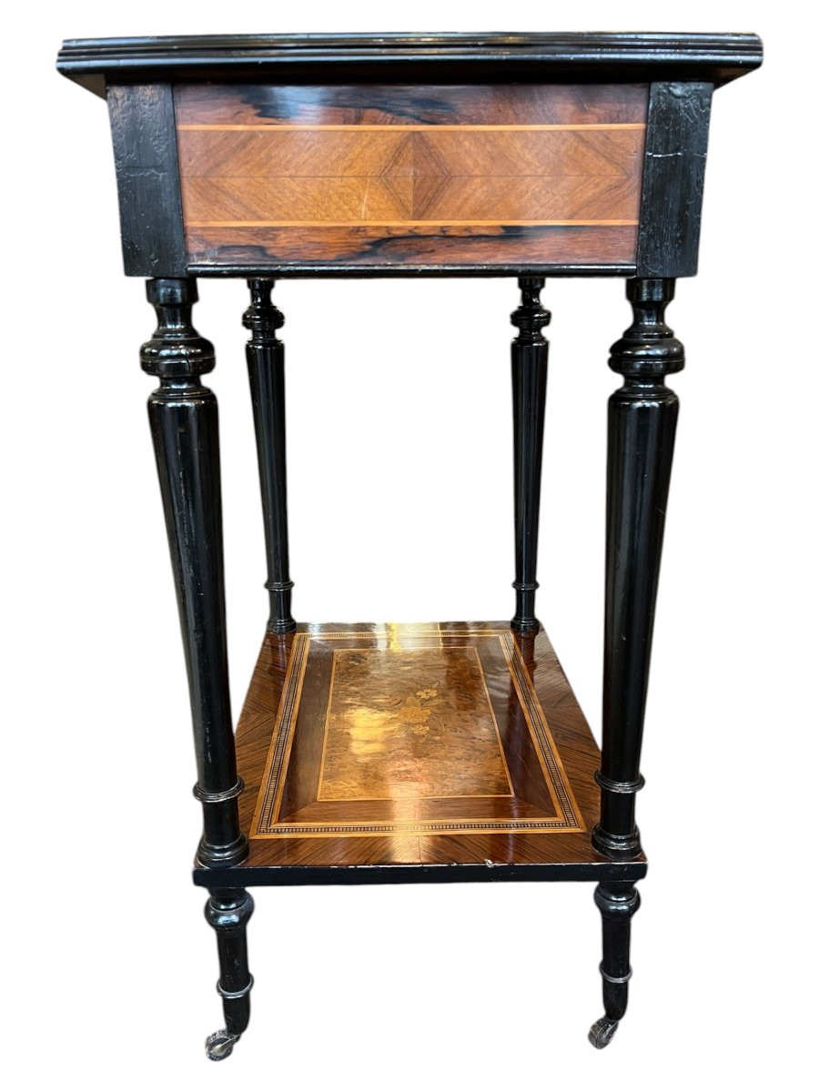 Travailleuse Napoléon III marquetée-photo-4