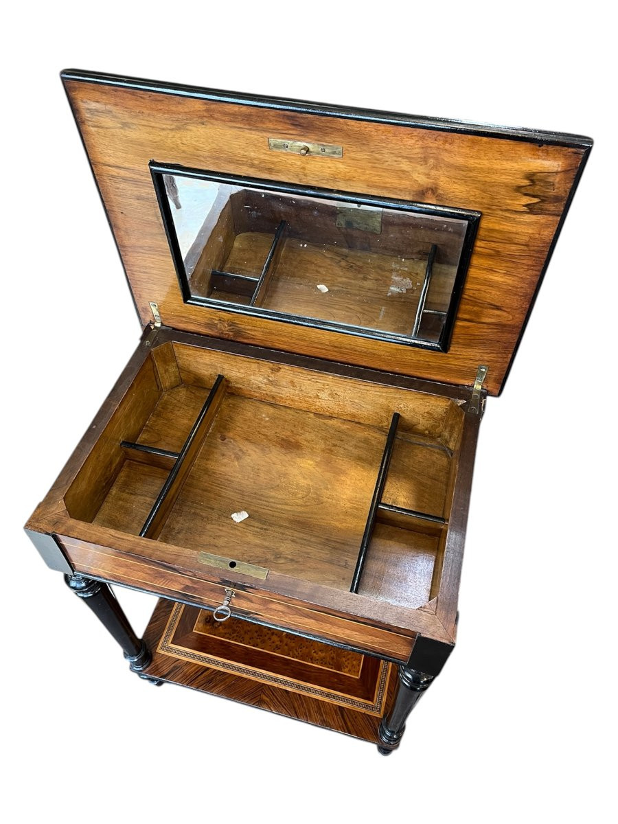 Travailleuse Napoléon III marquetée-photo-1