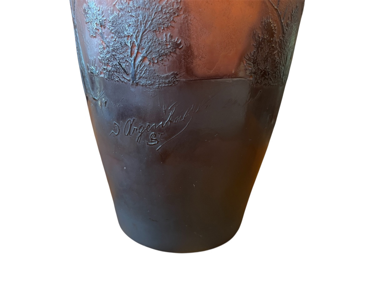 Paul Nicolas d'Argental Vase Château d'Andlau-photo-3