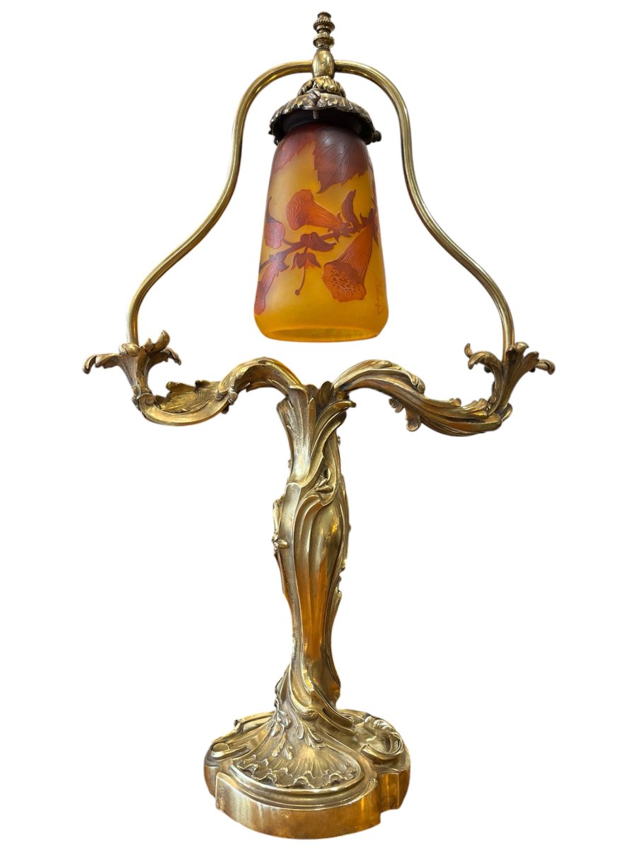 Daum Nancy And Eugène Lelièvre Art Nouveau Lamp-photo-1