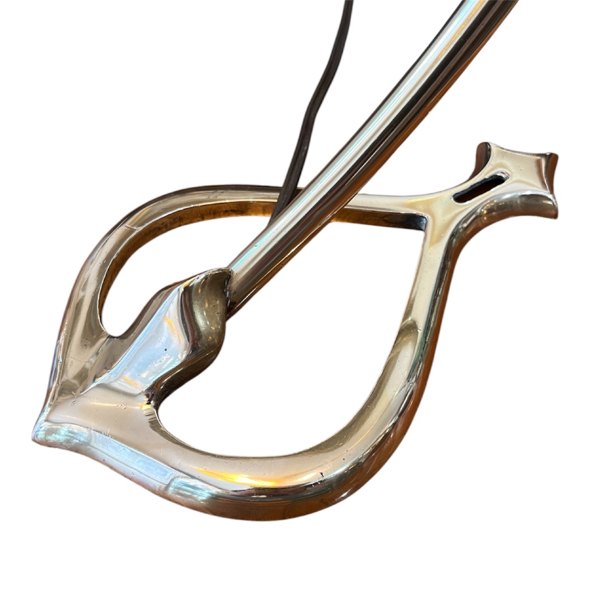 Art Nouveau Table Lamp By Muller Frères Of Lunéville, Featuring Rooster Combs-photo-1