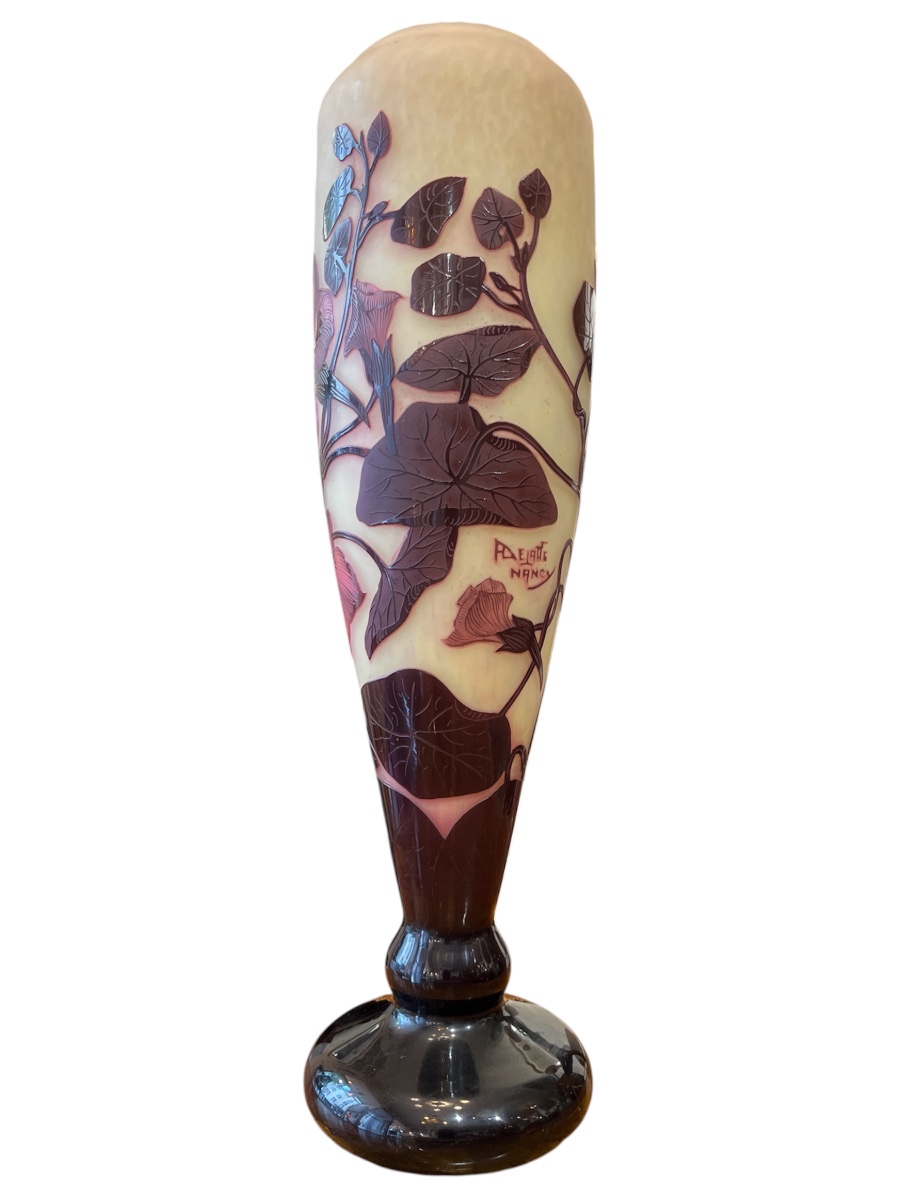Vase Art nouveau André Delatte aux liserons-photo-2
