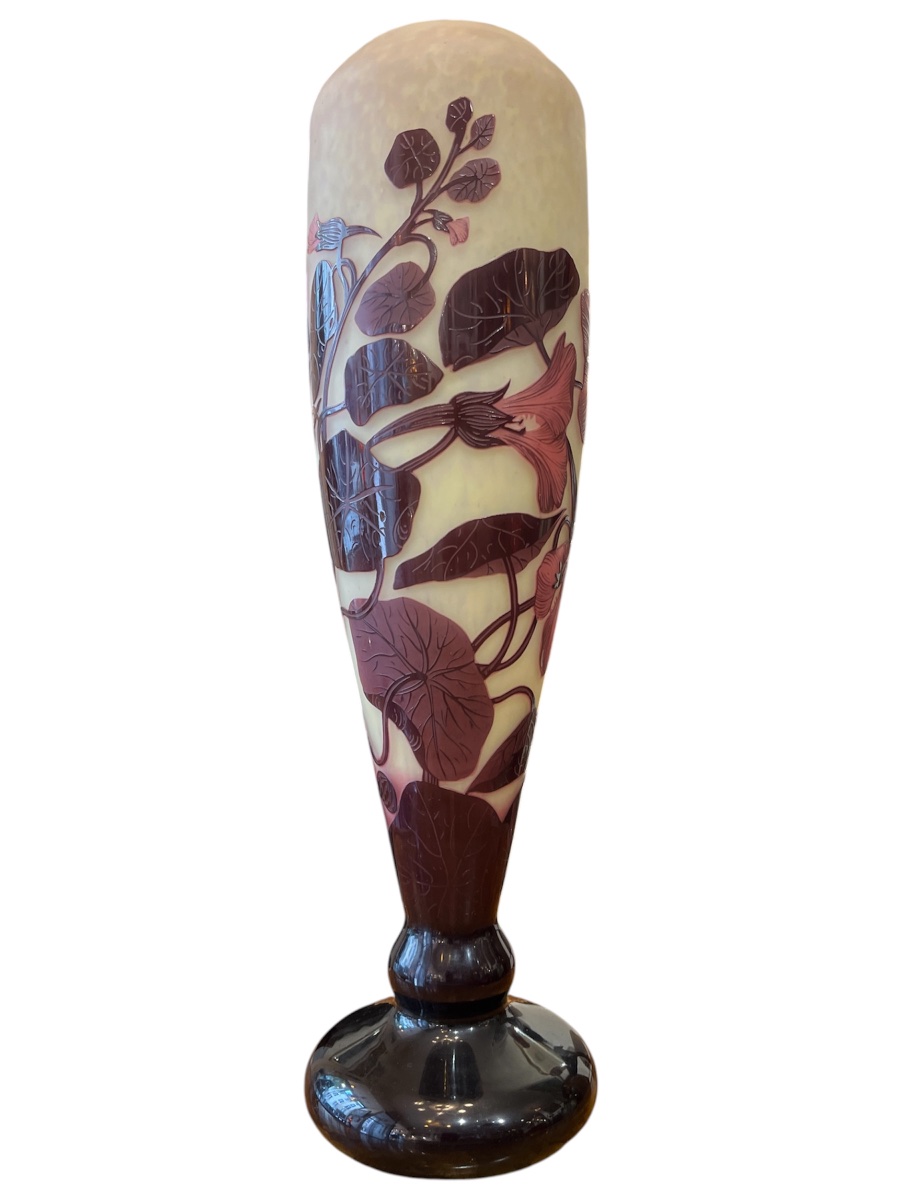 Vase Art nouveau André Delatte aux liserons-photo-4