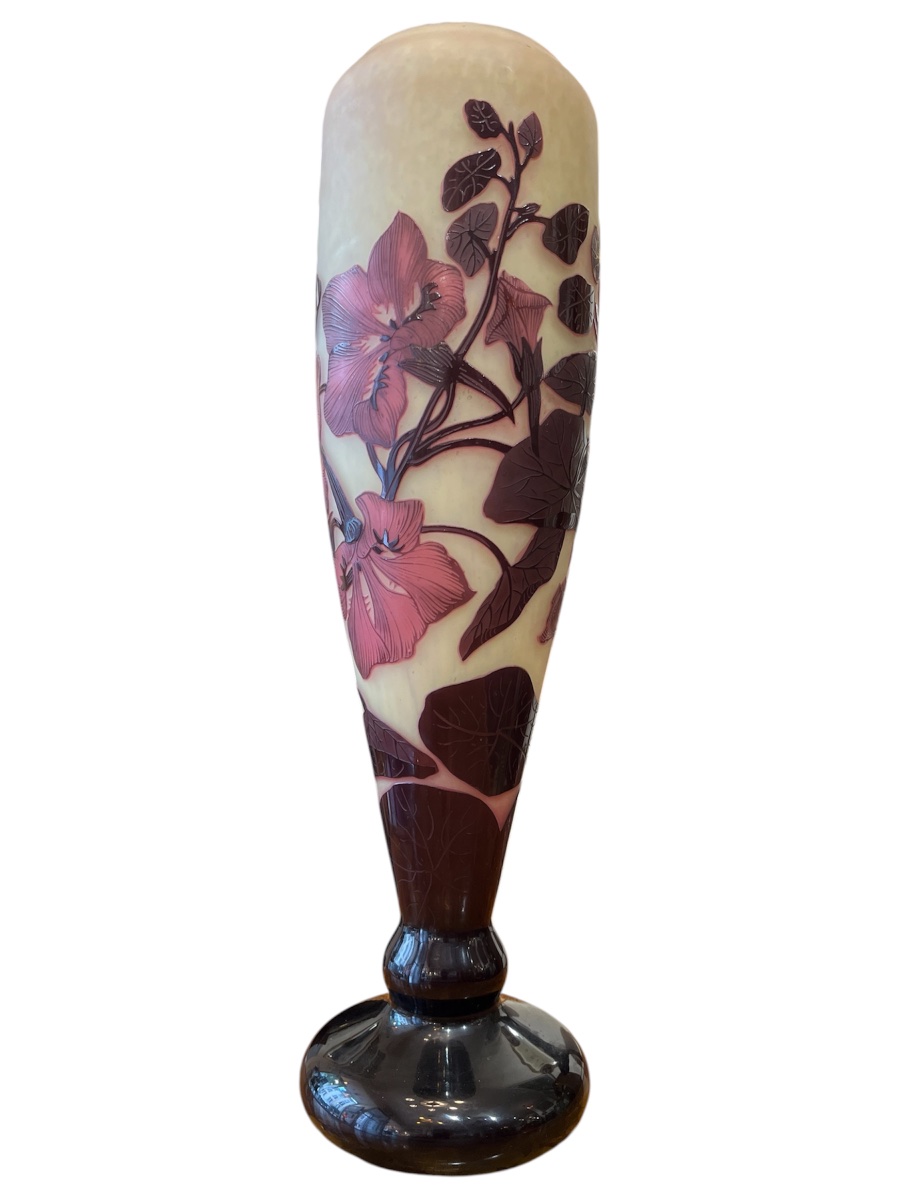 Vase Art nouveau André Delatte aux liserons